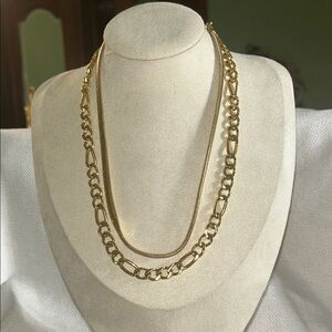 Elegant Gold Chain Necklace Set